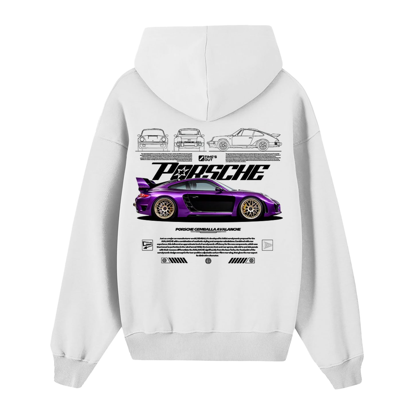 HOODIE PORSCHE TIME’S OUT