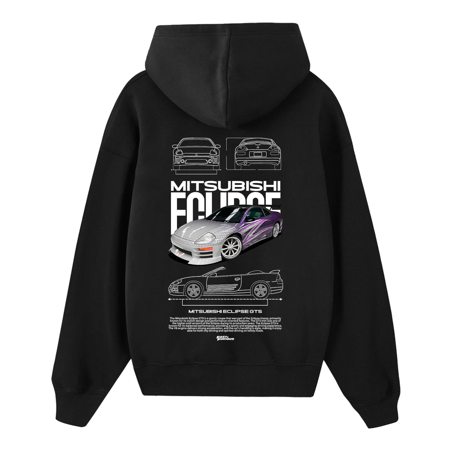 HOODIE MITSUBISHI ECLIPSE SPYDER GTS