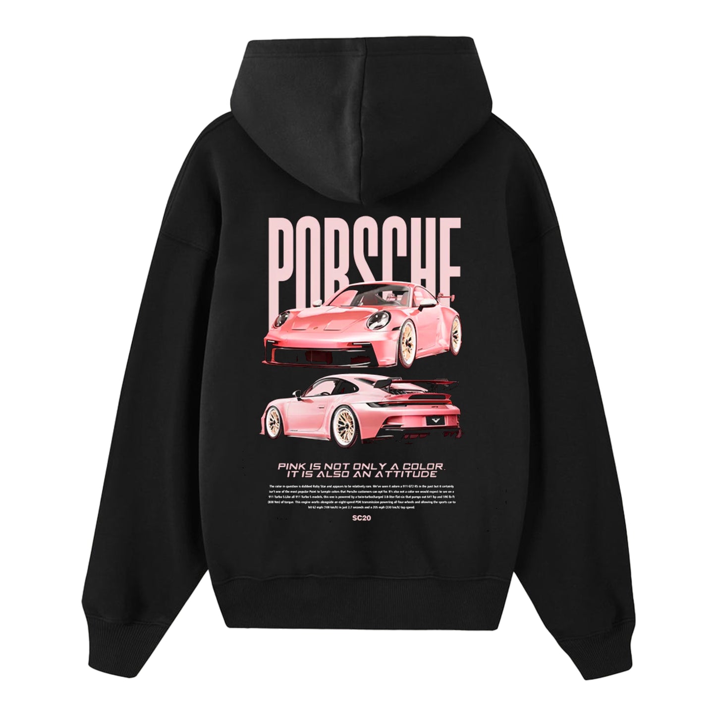 HOODIE PORSCHE 911 RS PINK