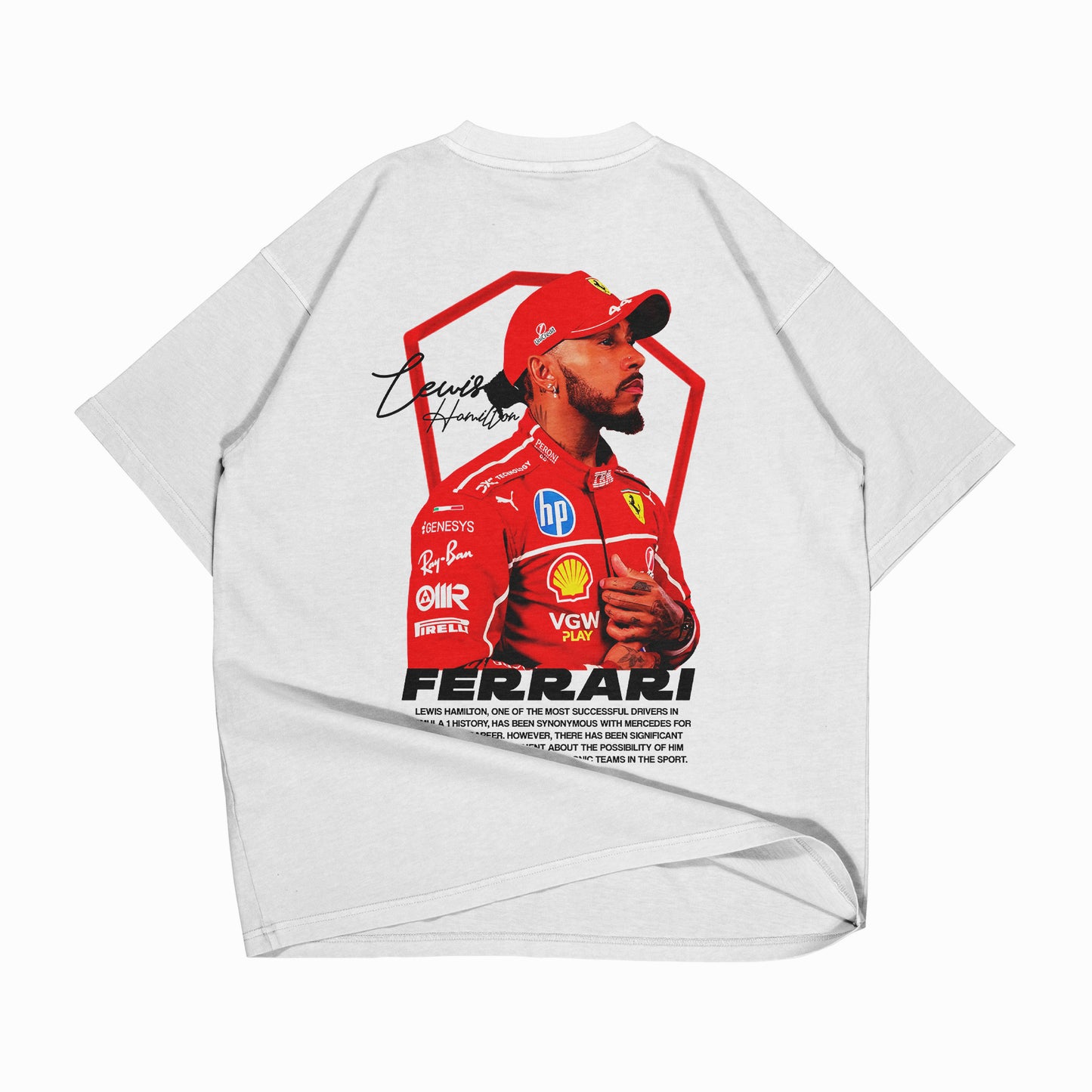 PLAYERA LEWIS HAMILTON FERRARI