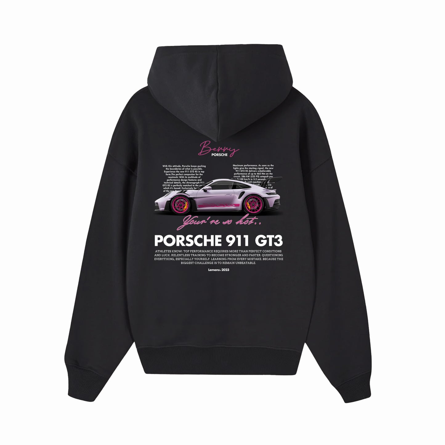 HOODIE “PORSCHE BERRY”