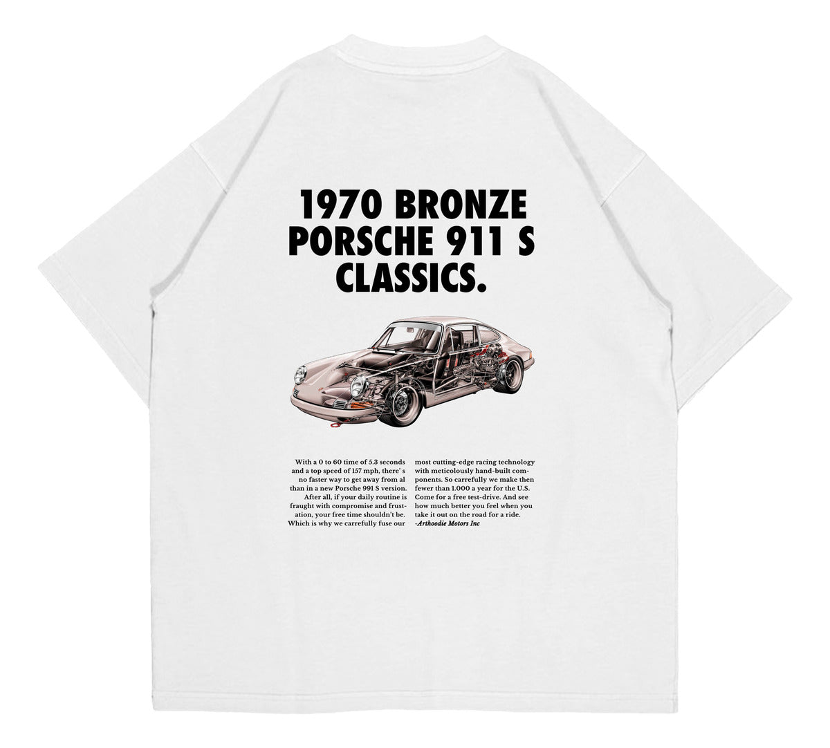 PLAYERA OVERSIZE “PORSCHE 911 CLASSIC”