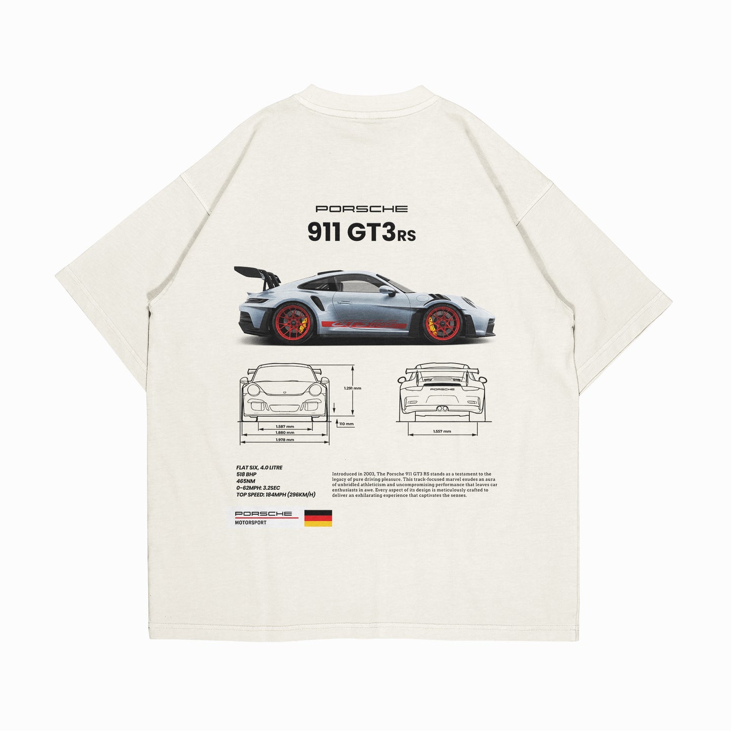 PLAYERA OVERSIZE “PORSCHE RS”