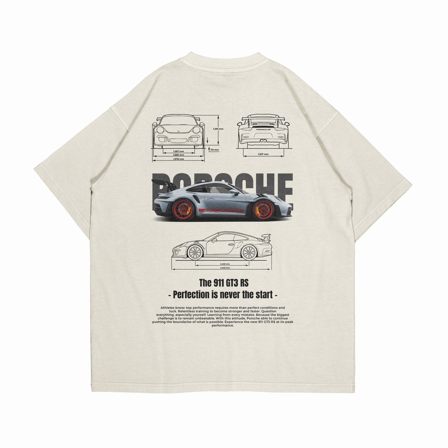 PLAYERA OVERSIZE "PORSCHE GT3 RS"