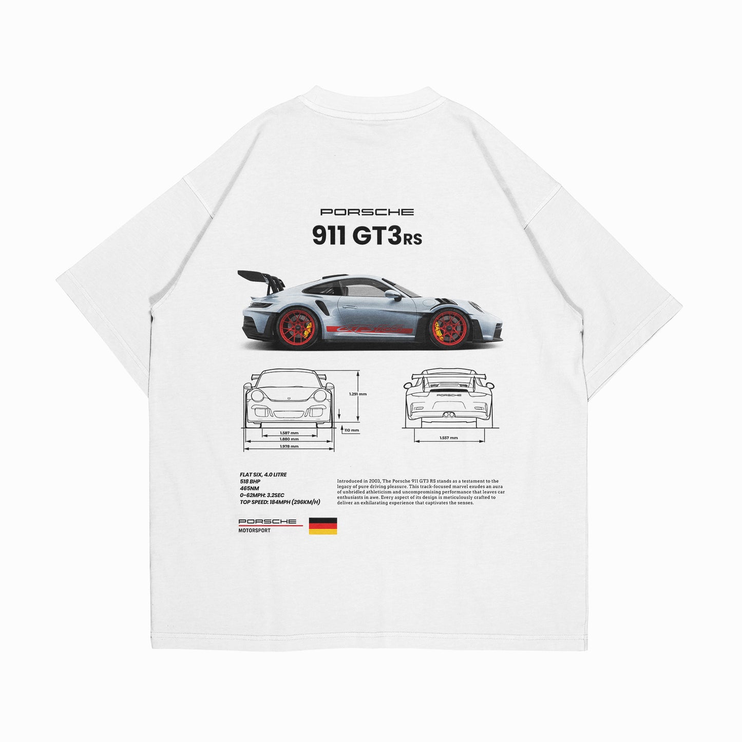 PLAYERA OVERSIZE “PORSCHE RS”