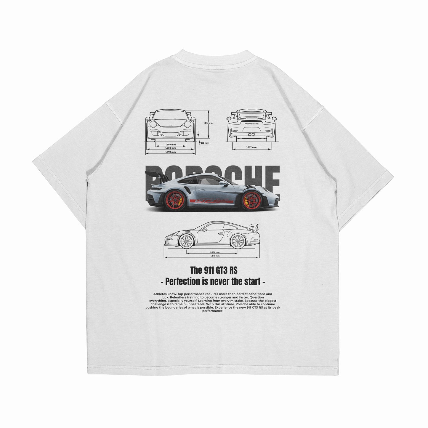 PLAYERA OVERSIZE "PORSCHE GT3 RS"