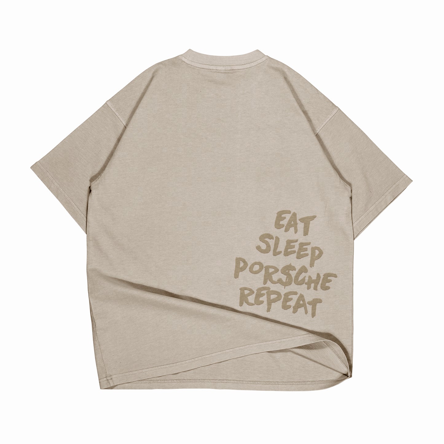 PLAYERA OVERSIZED EAT SLEEP PORSCHE