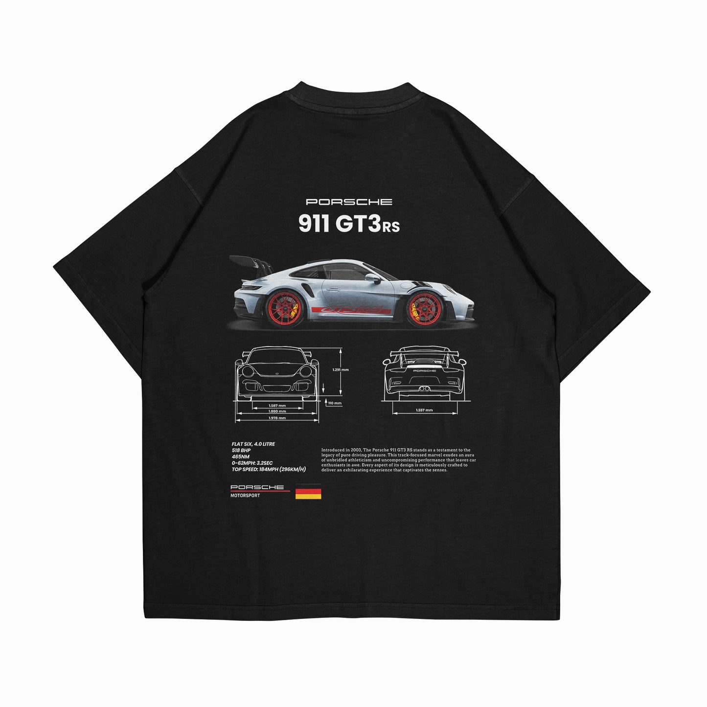 PLAYERA OVERSIZE “PORSCHE RS”