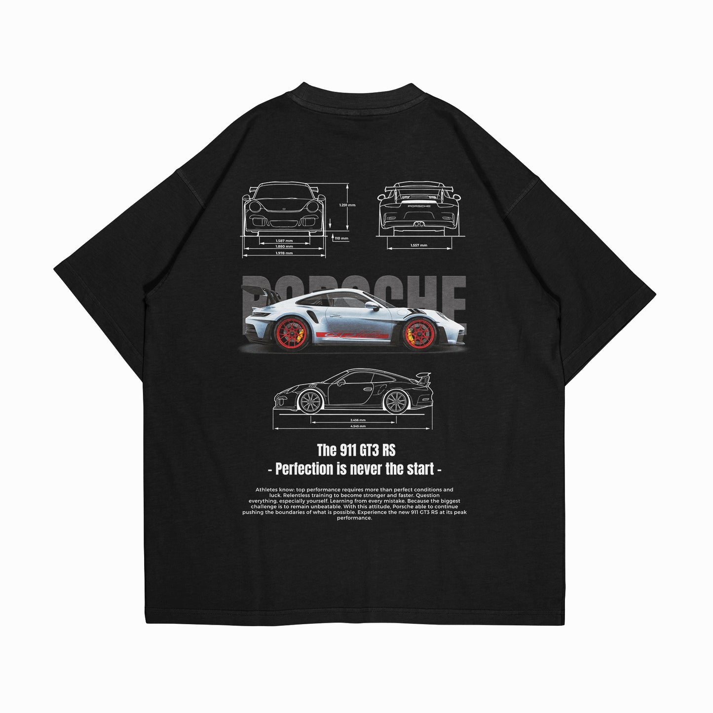 PLAYERA OVERSIZE "PORSCHE GT3 RS"