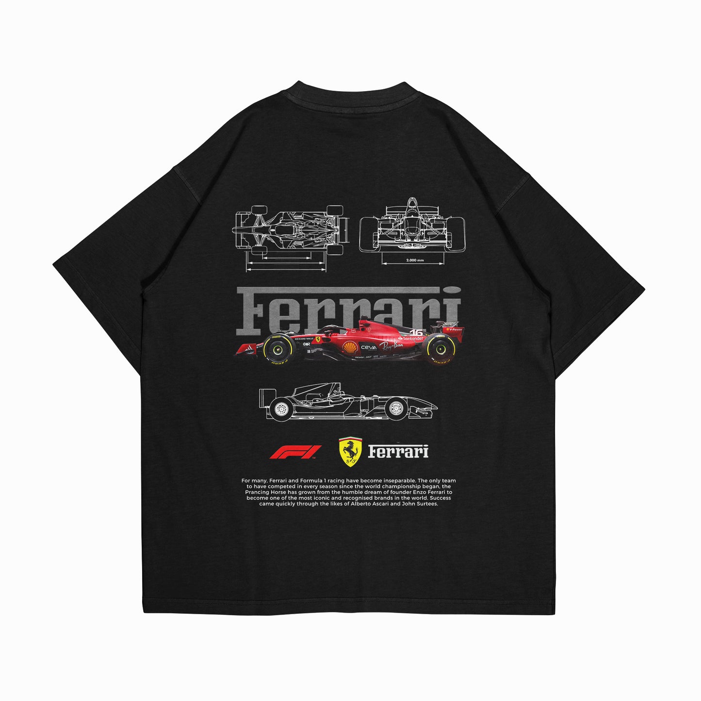 PLAYERA OVERSIZE “FERRARI”