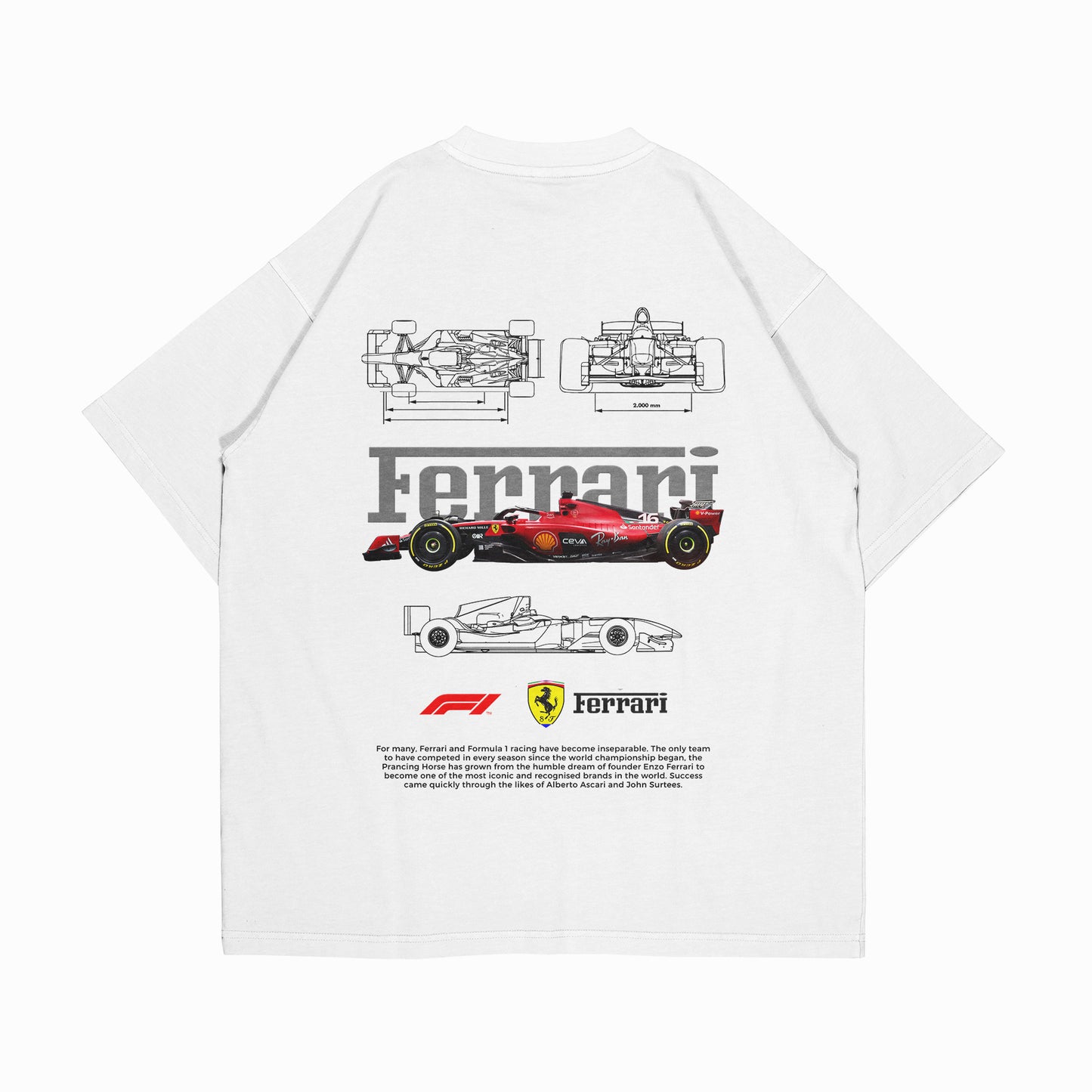 PLAYERA OVERSIZE “FERRARI”